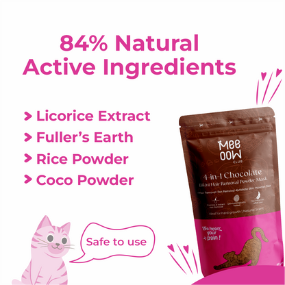 4-in-1 Chocolate Bikini Hair Removal Wax Powder Mask