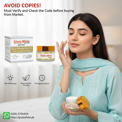 Gluta White Cream for Face Whitening & Brightening