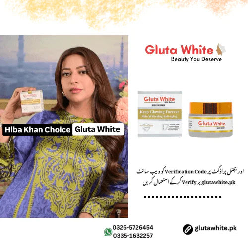 Gluta White Cream for Face Whitening & Brightening